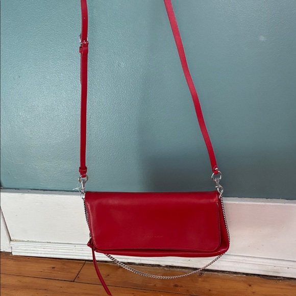 Rebecca Minkoff Red Crossbody Bag with Chain Strap - Picture 7 of 7